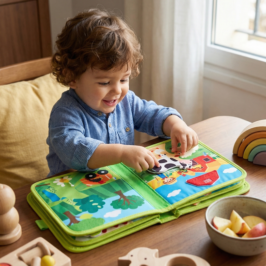 Libro educativo de cuentos de granja para niños pequeños