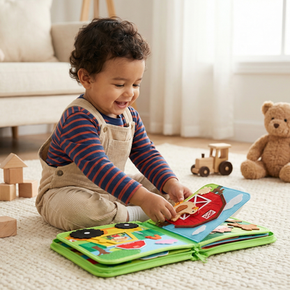 Libro educativo de cuentos de granja para niños pequeños