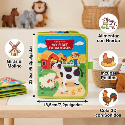 Libro educativo de cuentos de granja para niños pequeños