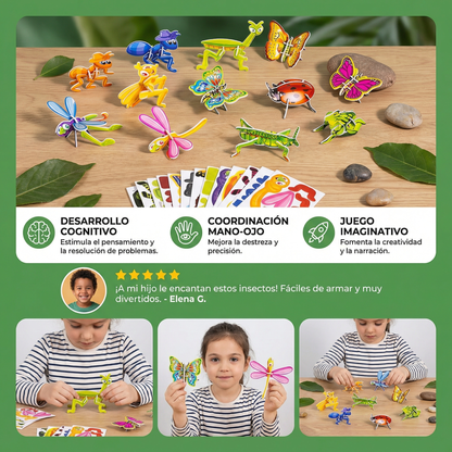 Set de rompecabezas 3D de dibujos animados para niños