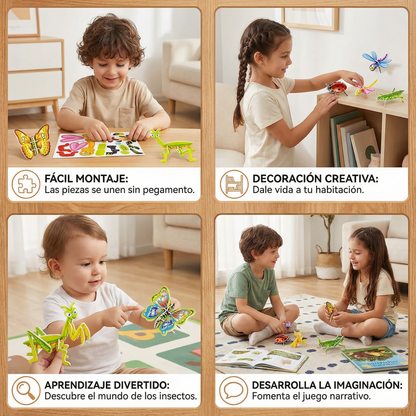 Set de rompecabezas 3D de dibujos animados para niños