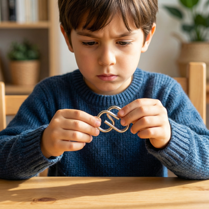 Rompecabezas metálico de lógica para niños y adultos