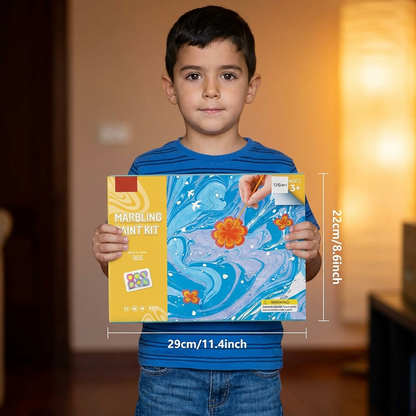 Kit de pintura marmoleada para niños
