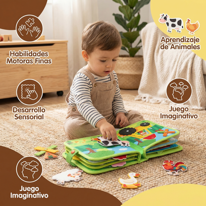 Libro educativo de cuentos de granja para niños pequeños