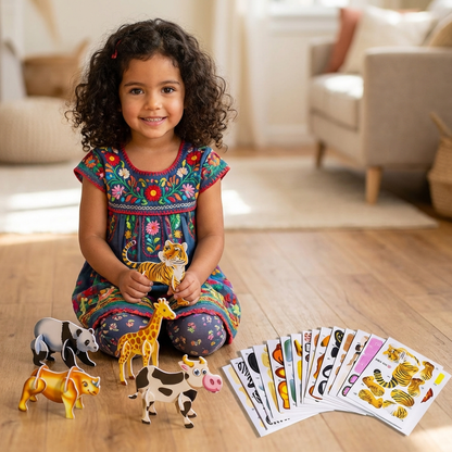 Set de rompecabezas 3D de dibujos animados para niños