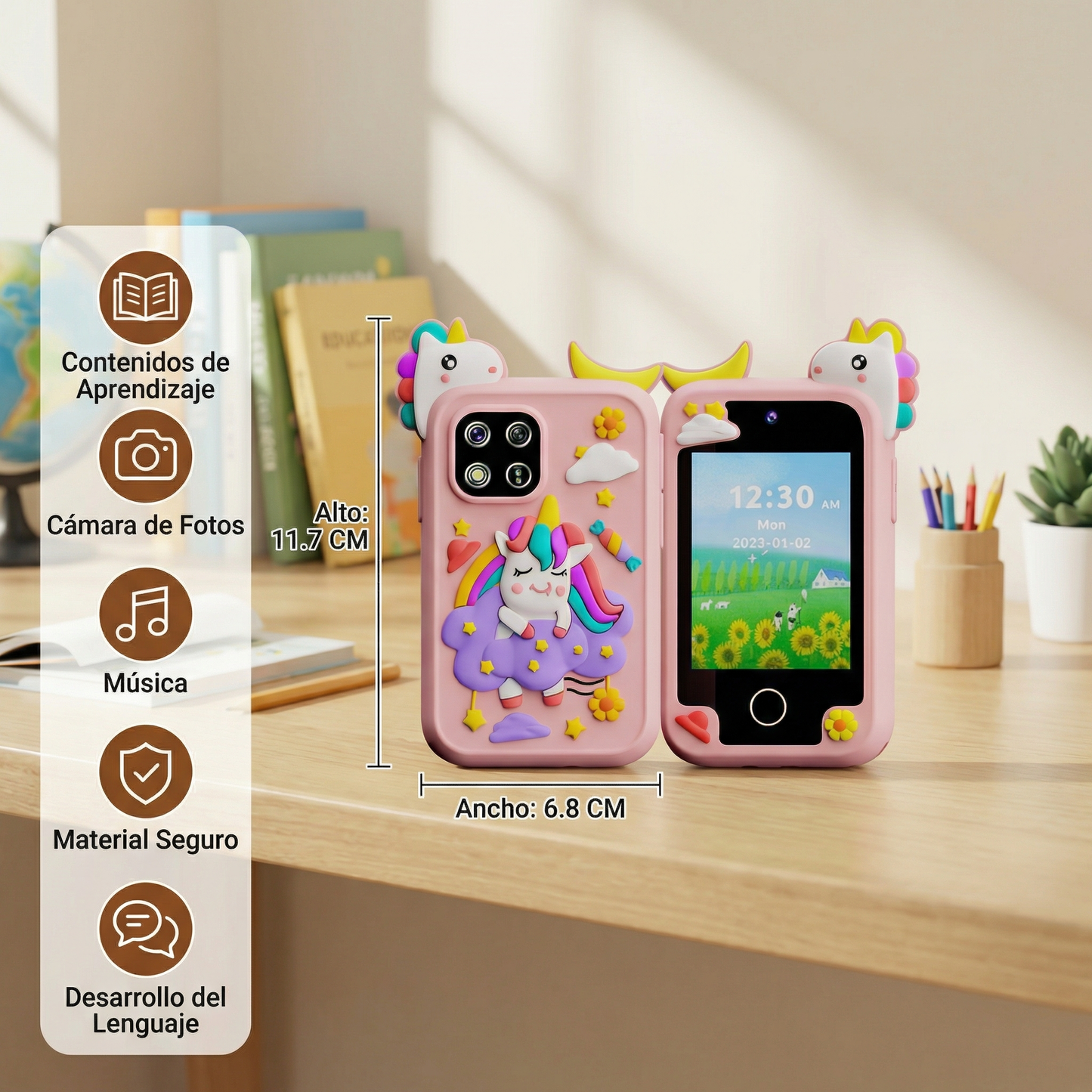 Juguete educativo tipo smartphone para niños