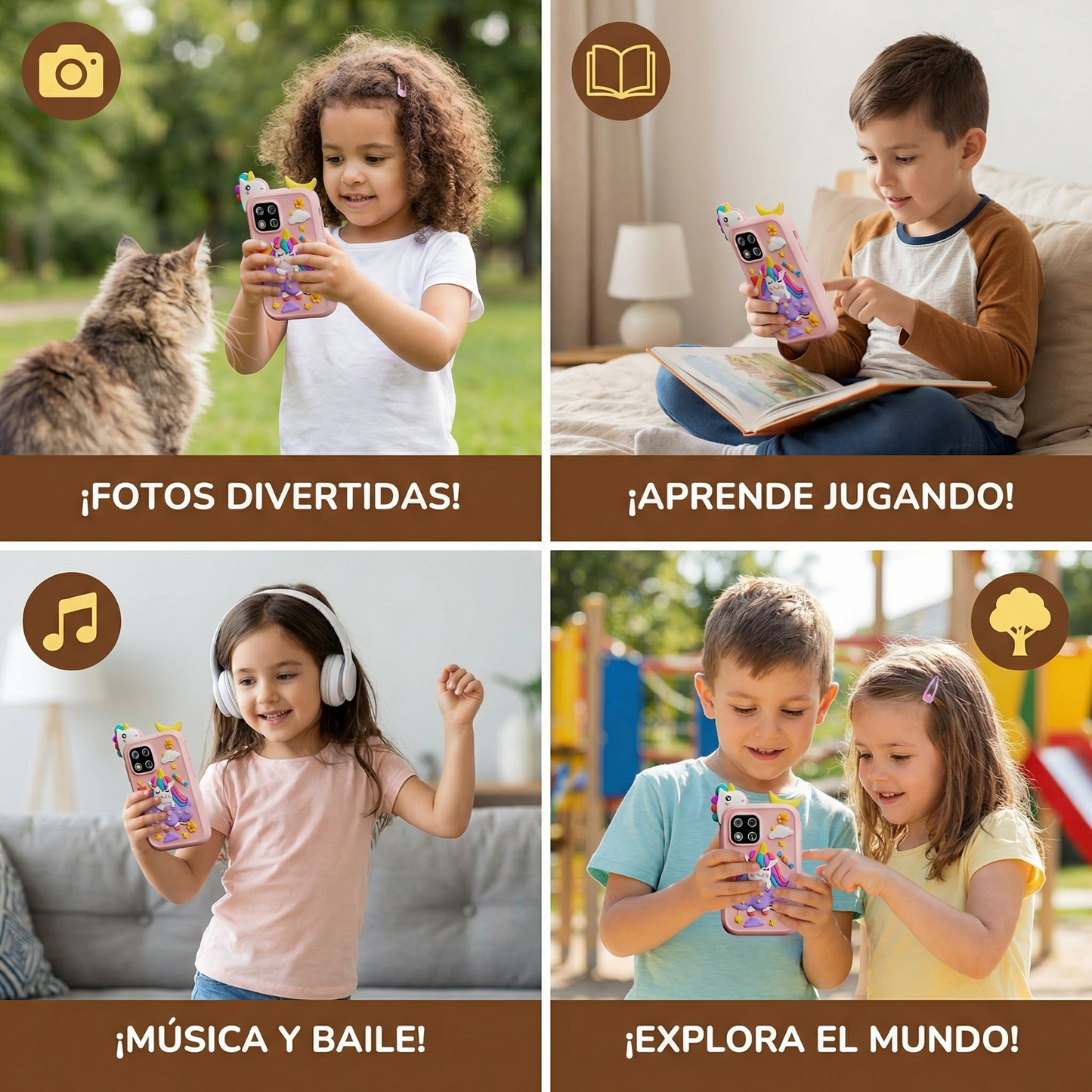 Juguete educativo tipo smartphone para niños